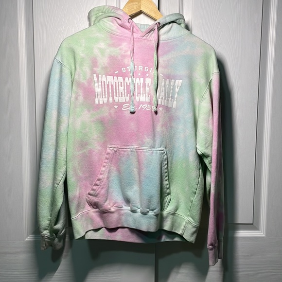 Unisex Size Medium Sturgis Motorcycle Rally Tie-dye Hoodie - Picture 2 of 5